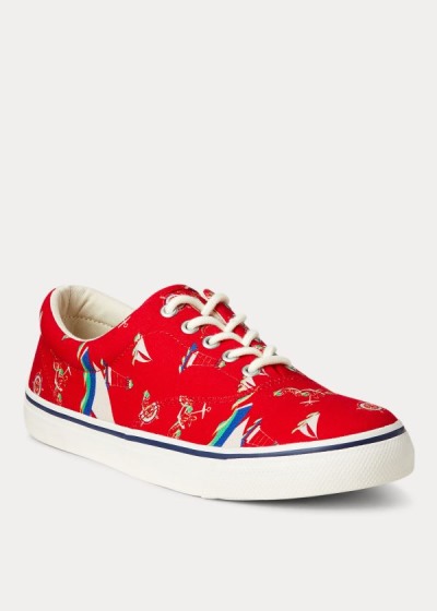 Men's Polo Ralph Lauren Harpoon Canvas Sneakers | 917432FHX